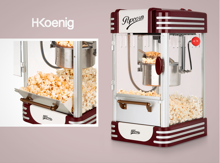 Popcornmachine vanaf €149 ex BTW taksen, diensten en postzegels